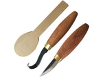 Flexcut Spoon Carving Kit High Carbon Stainless Blade Cherry Wood Handle KN70