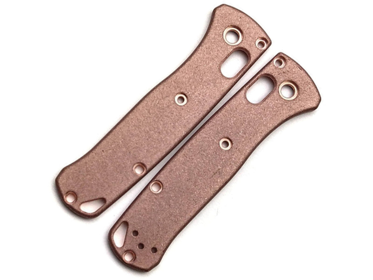Flytanium Bugout Handle Scales Copper Fixed Blade Knife FLY676