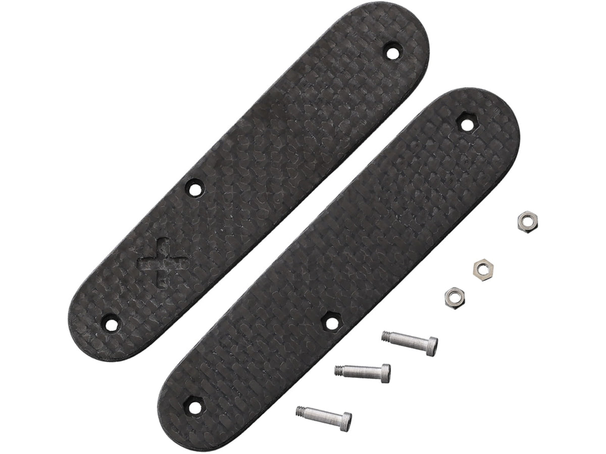Flytanium Cadet Scales CF Flat Fixed Blade Knife FLY783