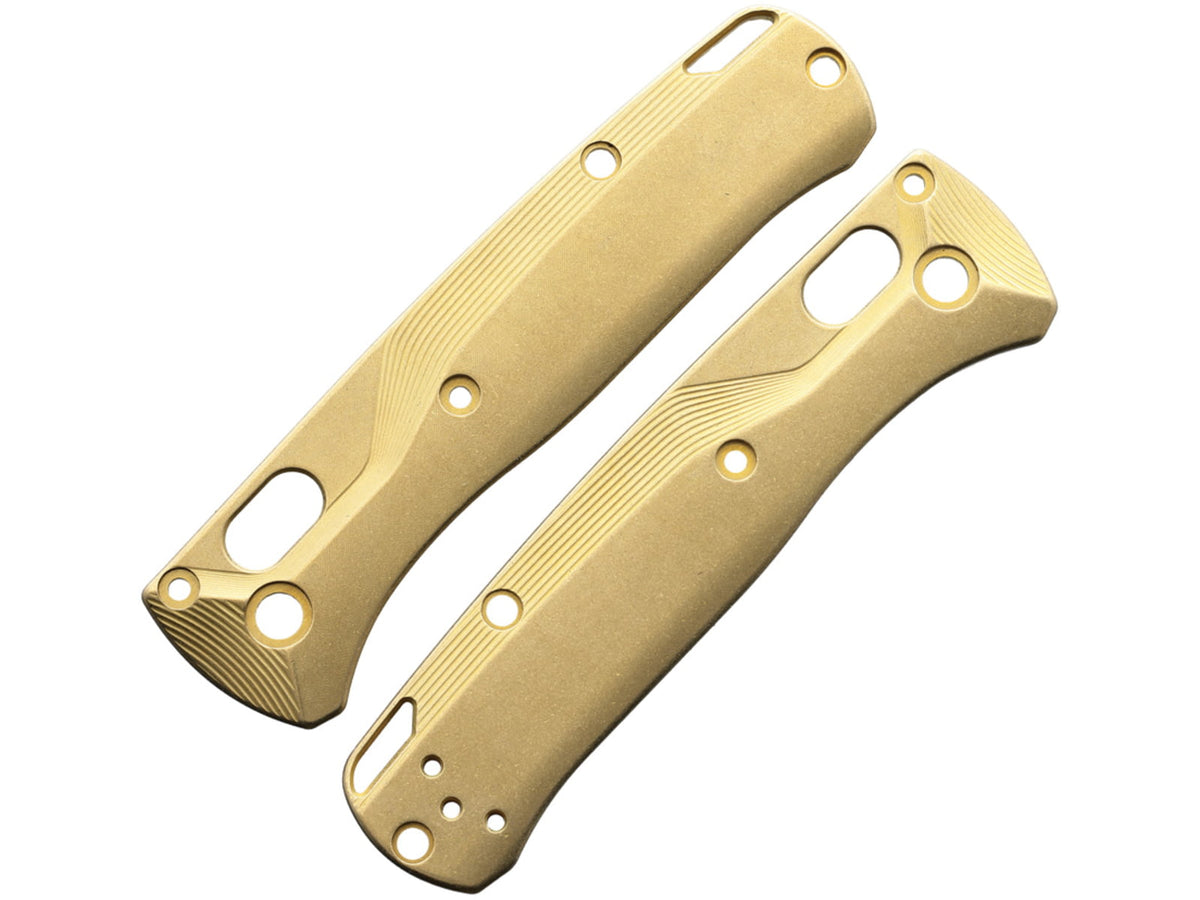 Flytanium Mini Bugout Crossfade Brass Fixed Blade Knife FLY912