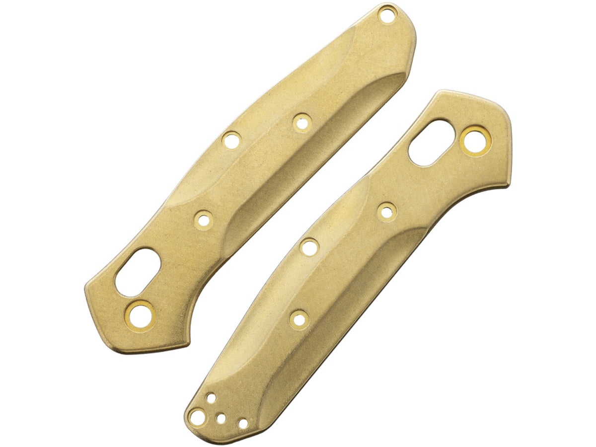 Flytanium Mini Osborne 945 Brass Scales Fixed Blade Knife FLY818