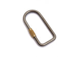 Flytanium Titanium Flat Oval Keyring w/ Screw Closure FLY-380
