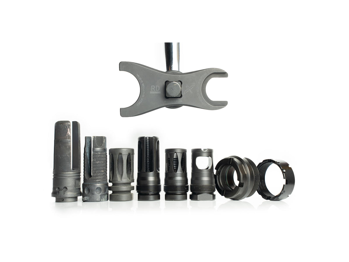 Forward Controls Design Dual Purpose Wrench w/Suppressor 3/4 Wrench and Castle Nut Wrench Black DPW Dual Purpose Wrech