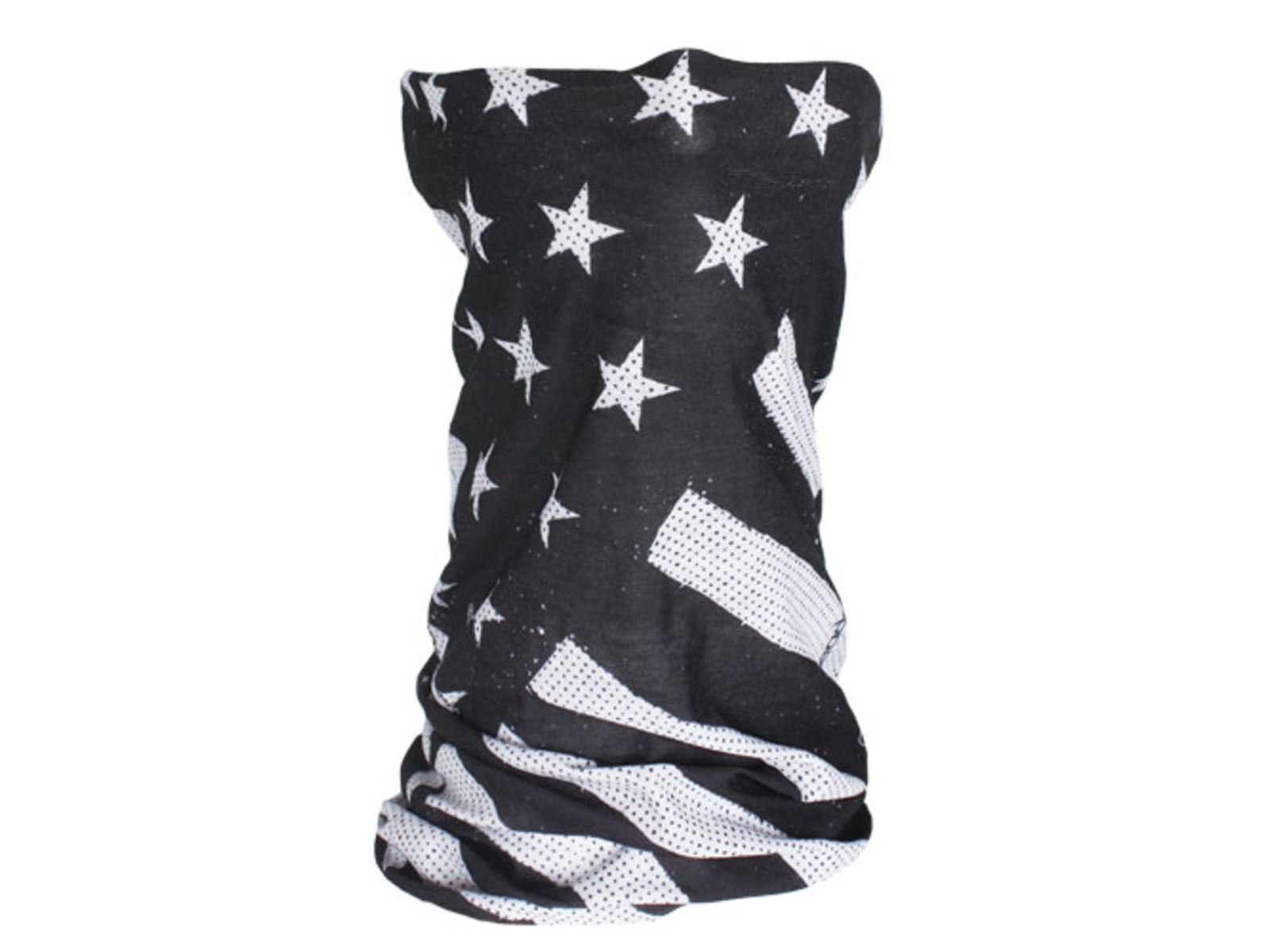 Fox Outdoor Motley Neck Gaiter Polyester Black and White Flag 83-900