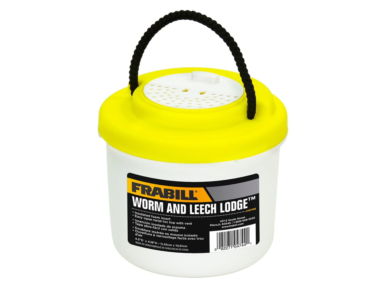 Frabill Worm & Leech Lodge White/Yellow Small PMC4744