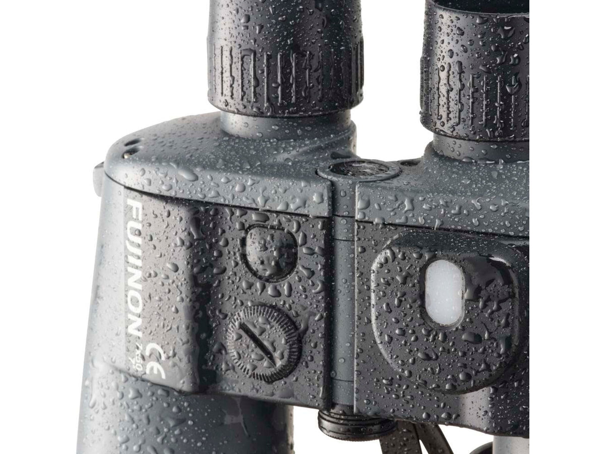 Fujinon Mariner 7x50mm WPC-XL Compass Porro Prism Binoculars w/ Integrated Compass Dark Grey 180mm x 201mm x 76mm