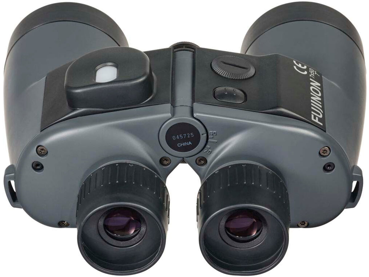 Fujinon Mariner 7x50mm WPC-XL Compass Porro Prism Binoculars w/ Integrated Compass Dark Grey 180mm x 201mm x 76mm