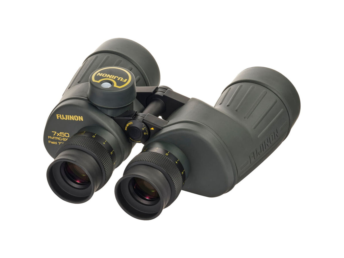 Fujinon Polaris FMTRC-SX 7x50mm High-Resolution Porro Prism Binoculars w/ Field Flattening Lenses and Integrated Compass Black 198mm x 218mm x 93mm