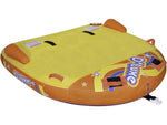 Full Throttle D'Luxe Flocked Two Person Tube Yellow 30210030000217