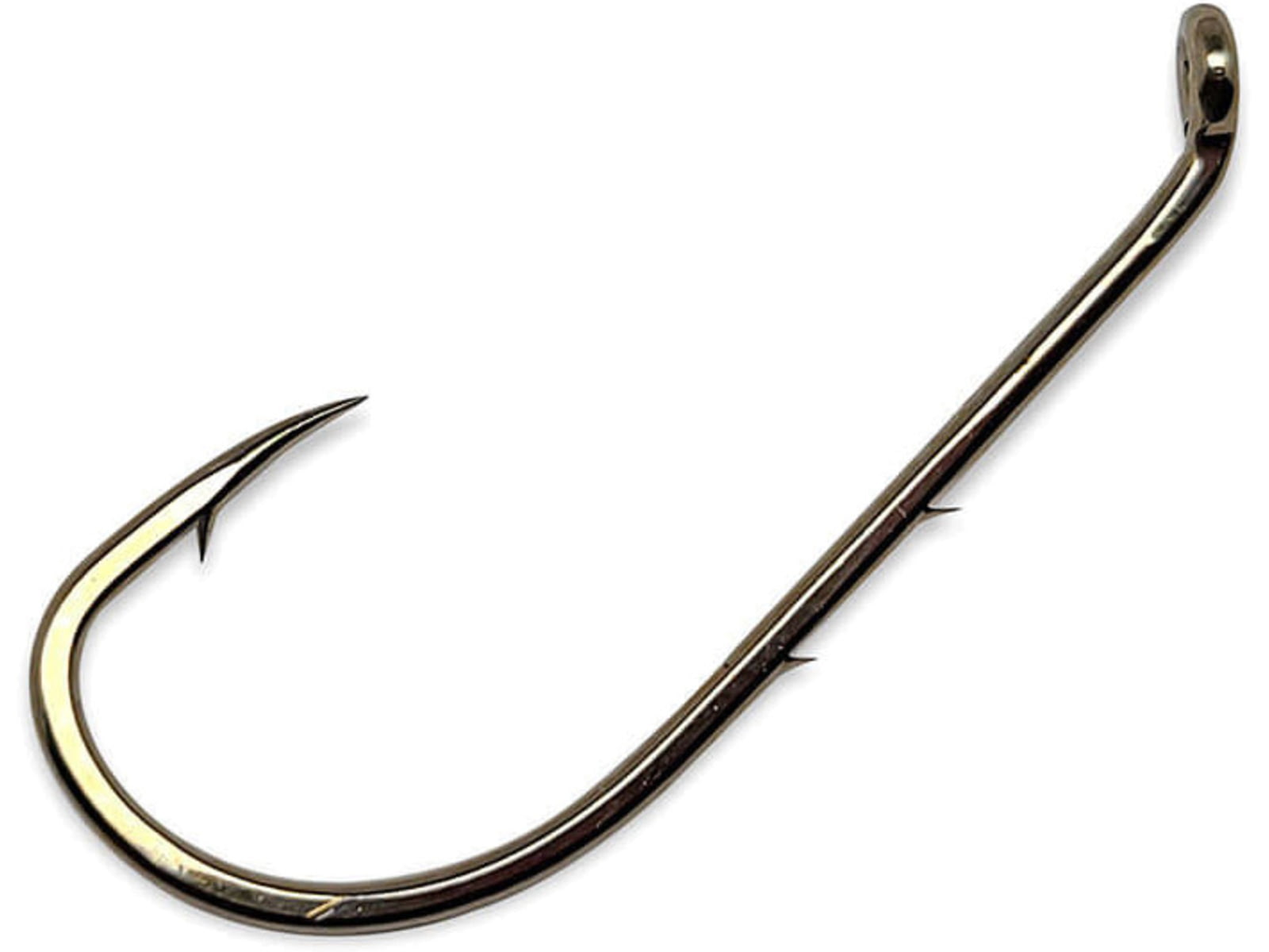 Gamakatsu 0 Baitholder Hook Needle Point Sliced Shank Offset Ringed Eye Bronze Size 12 10 per Pack