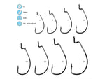 Gamakatsu Worm Offset Ewg Nsb 4/0 25 Hooks P/P 58414-25