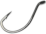 Gamakatsu Fishing Hook Needle Point Wide Gap All Purpose Ringed Eye NS Black Size 8 10 per Pack