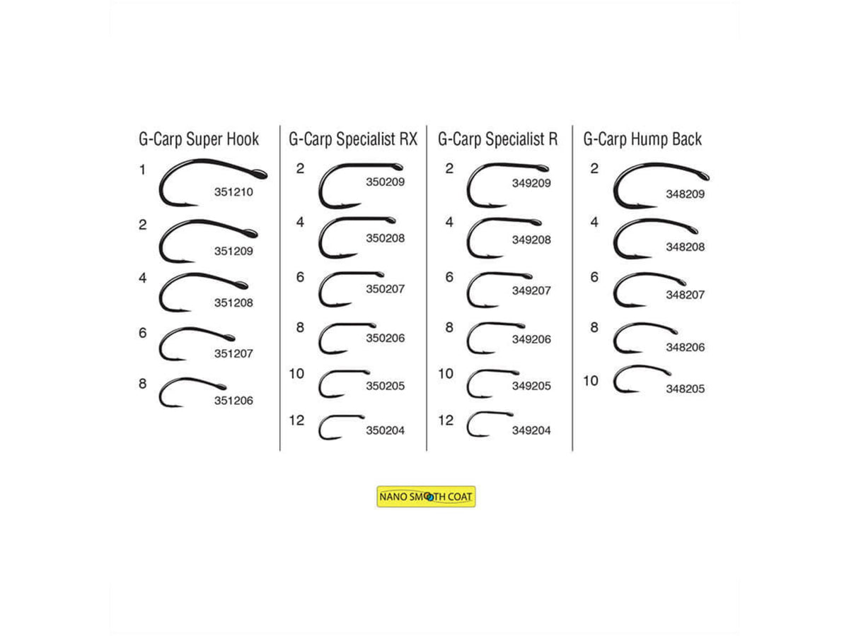 Gamakatsu G-Carp Hump Back 4 10 Hooks P/P