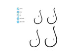 Gamakatsu Octopus Circle Offset-Point Nano Alpha Fishing Hook Size 1/0 Black