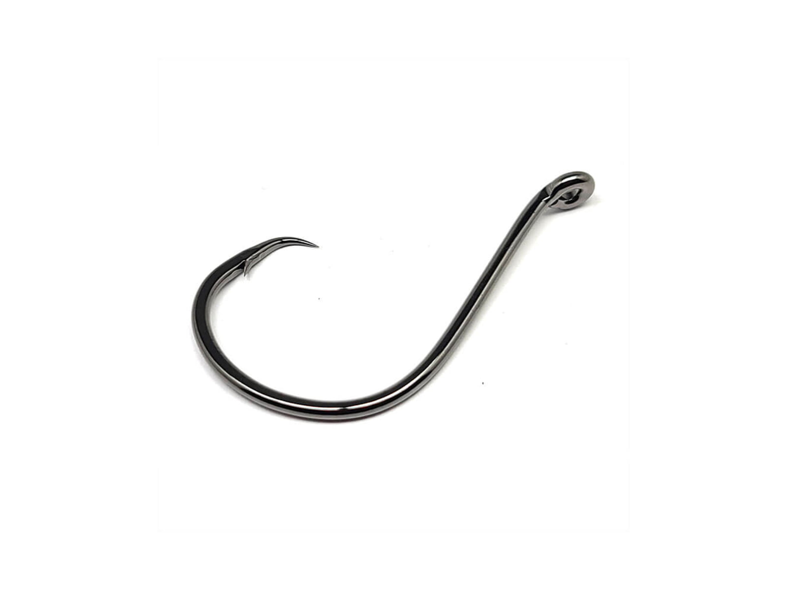 Gamakatsu Octopus Circle Offset-Point Nano Alpha Fishing Hook Size 1/0 Black