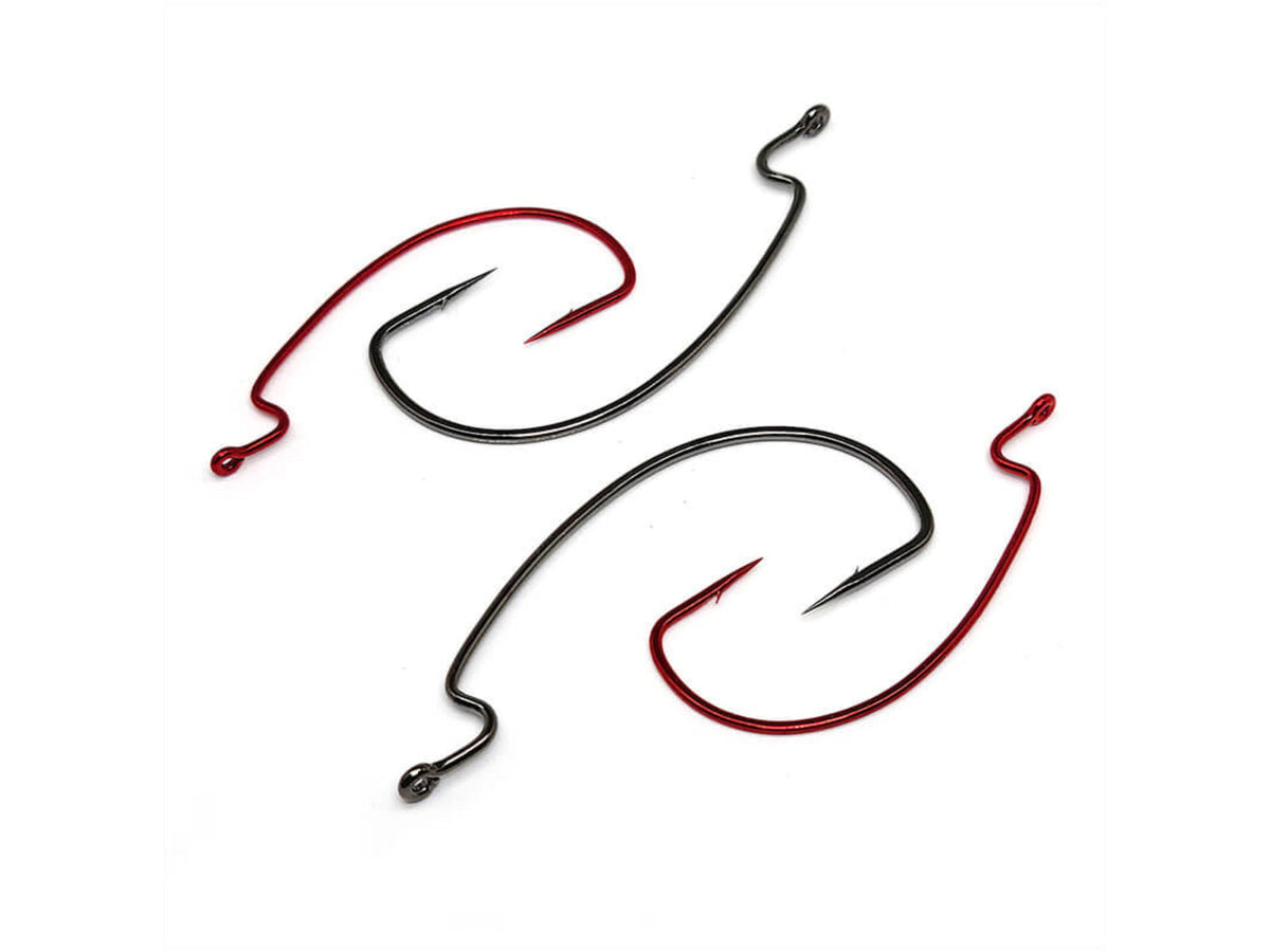 Gamakatsu Worm Offset Ewg Nsb 4/0 25 Hooks P/P 58414-25