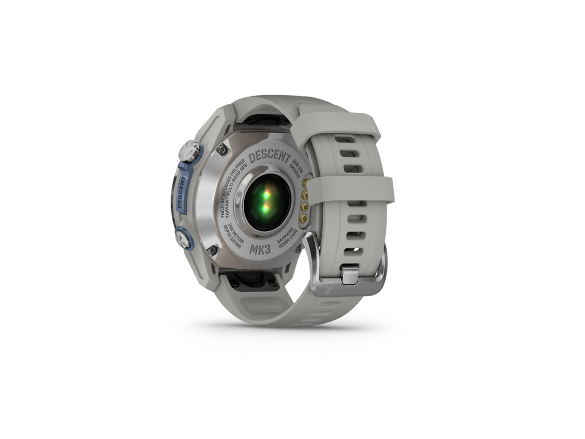 Garmin Descent Mk3 43mm Stainless Steel with Fog Gray Silicone Band 010-02753-03