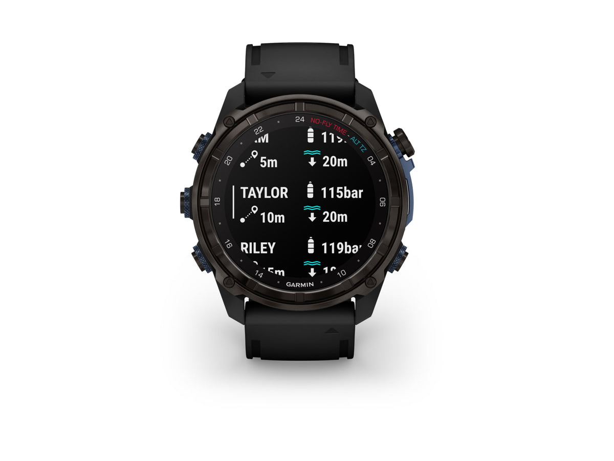 Garmin Descent Mk3i 51 mm Carbon Gray DLC Titanium with Black Silicone Band
