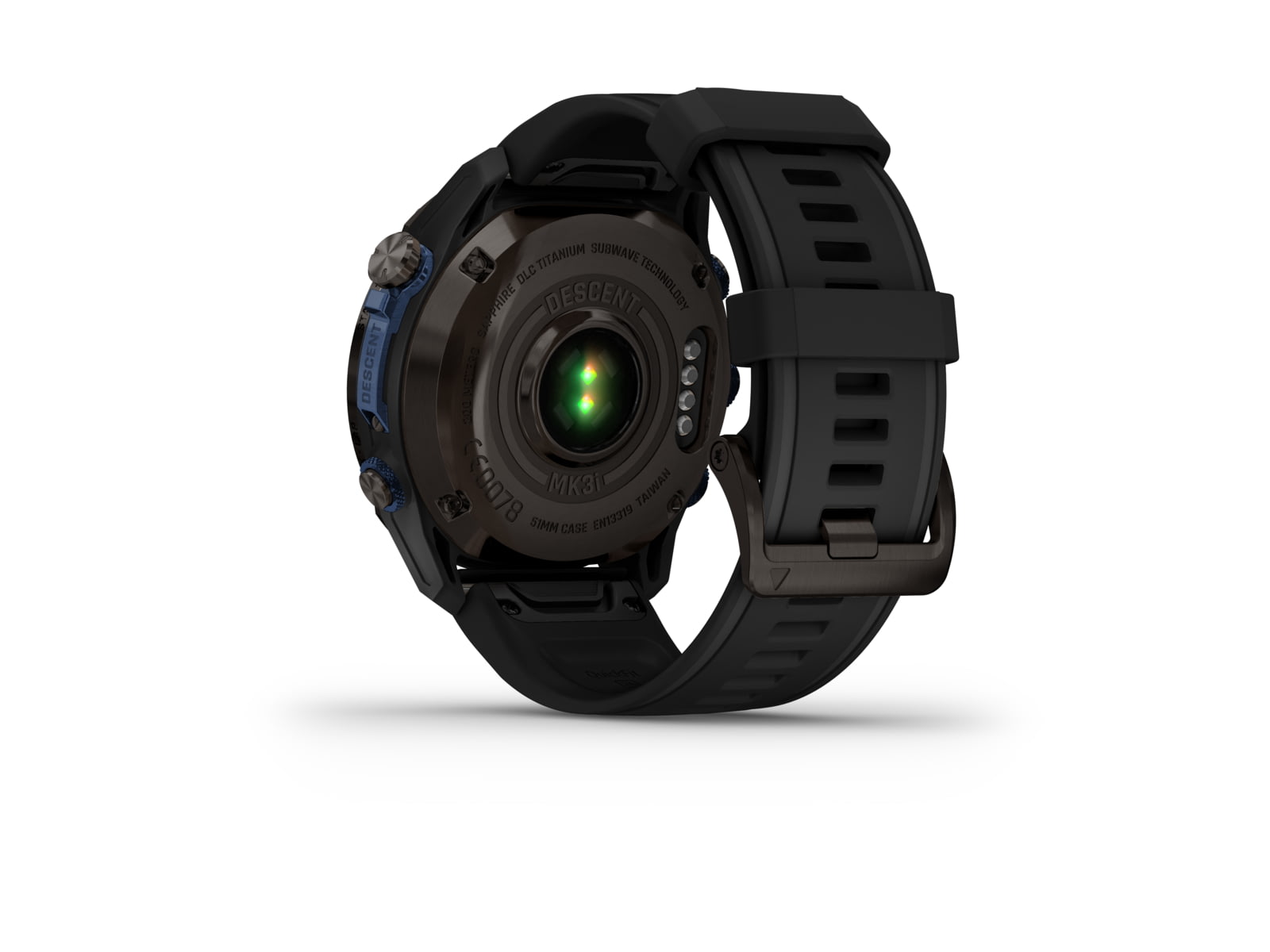 Garmin Descent Mk3i 51 mm Carbon Gray DLC Titanium with Black Silicone Band