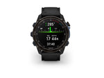 Garmin Descent Mk3i 51 mm Carbon Gray DLC Titanium with Black Silicone Band