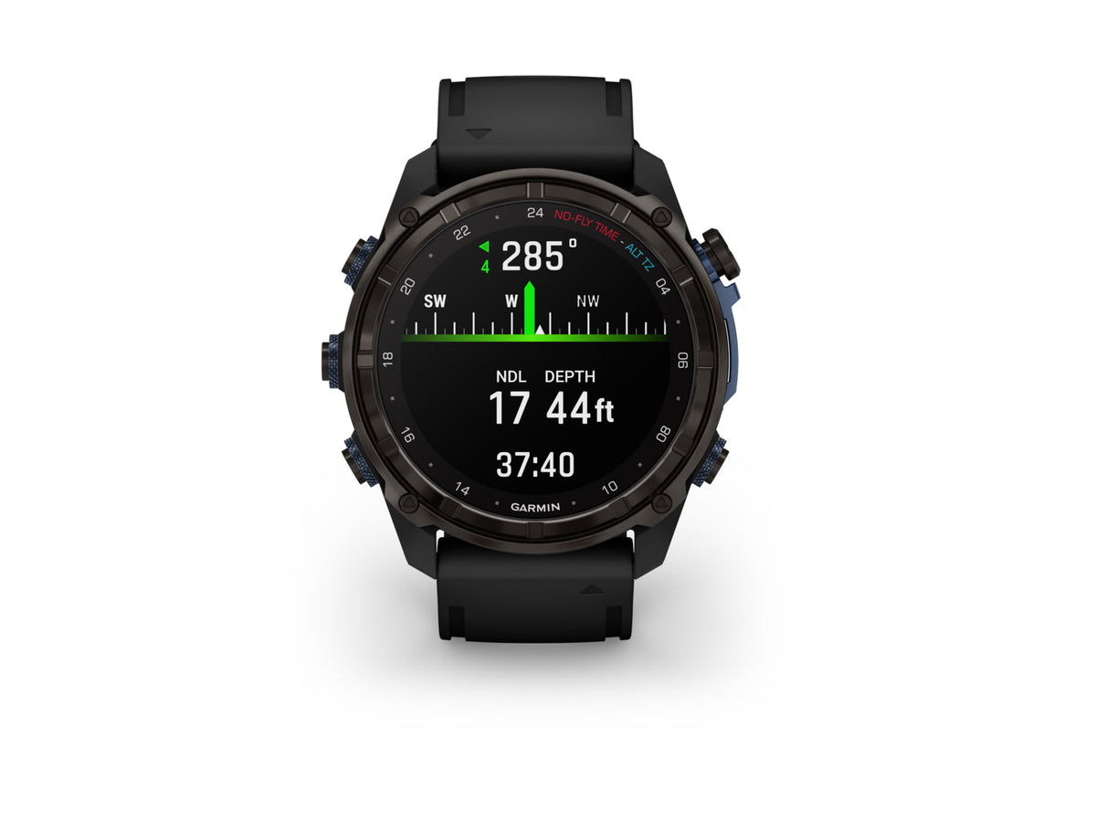 Garmin Descent Mk3i 51 mm Carbon Gray DLC Titanium with Black Silicone Band