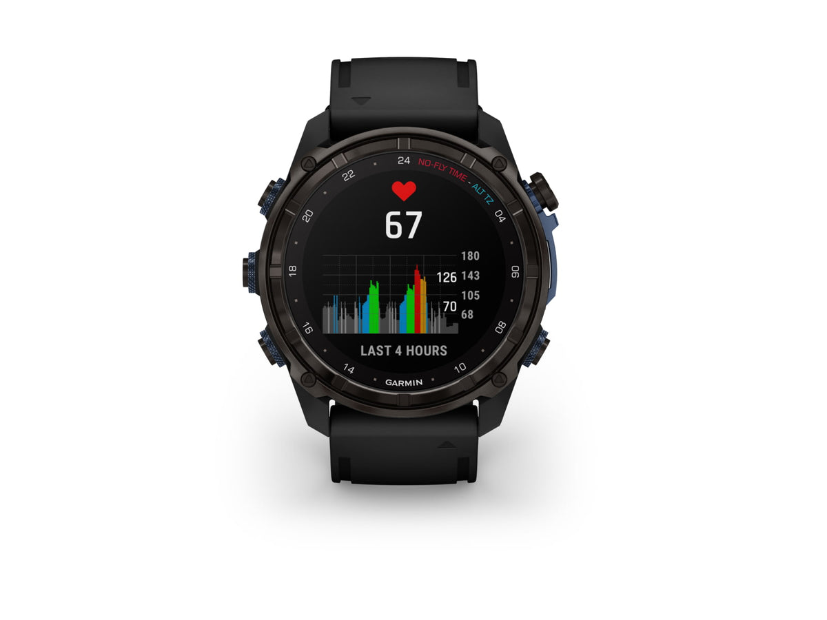 Garmin Descent Mk3i 51 mm Carbon Gray DLC Titanium with Black Silicone Band