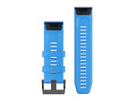 Garmin Fenix 5X Plus 26mm QuickFit Silicone Band Cyan Blue 010-12741-02
