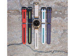 Garmin Fenix 7X ProSapphire Solar Edition Titanium with Fog Gray/Ember Orange Band Watch