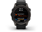 Garmin Fenix 7X ProSapphire Solar Edition Titanium with Fog Gray/Ember Orange Band Watch