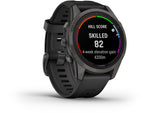 Garmin Fenix 7X ProSapphire Solar Edition Titanium with Fog Gray/Ember Orange Band Watch