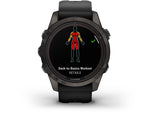 Garmin Fenix 7X ProSapphire Solar Edition Titanium with Fog Gray/Ember Orange Band Watch