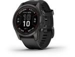 Garmin Fenix 7X ProSapphire Solar Edition Titanium with Fog Gray/Ember Orange Band Watch