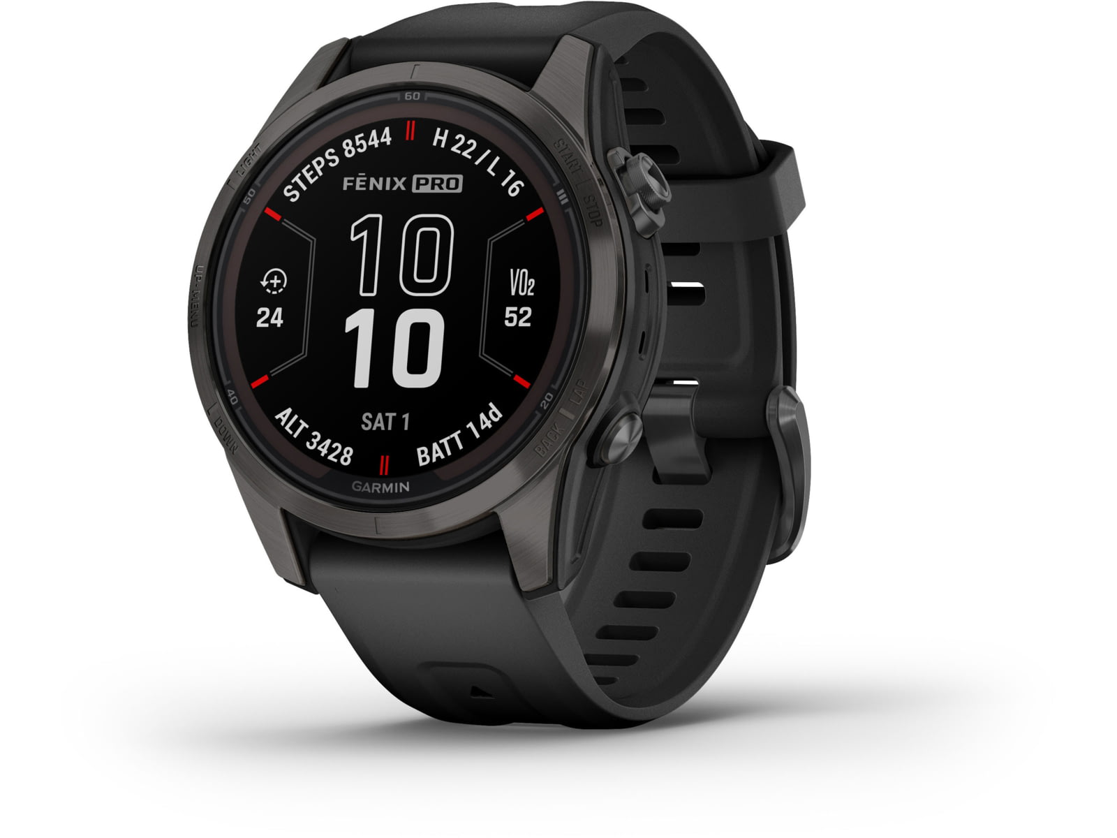 Garmin Fenix 7X ProSapphire Solar Edition Titanium with Fog Gray/Ember Orange Band Watch