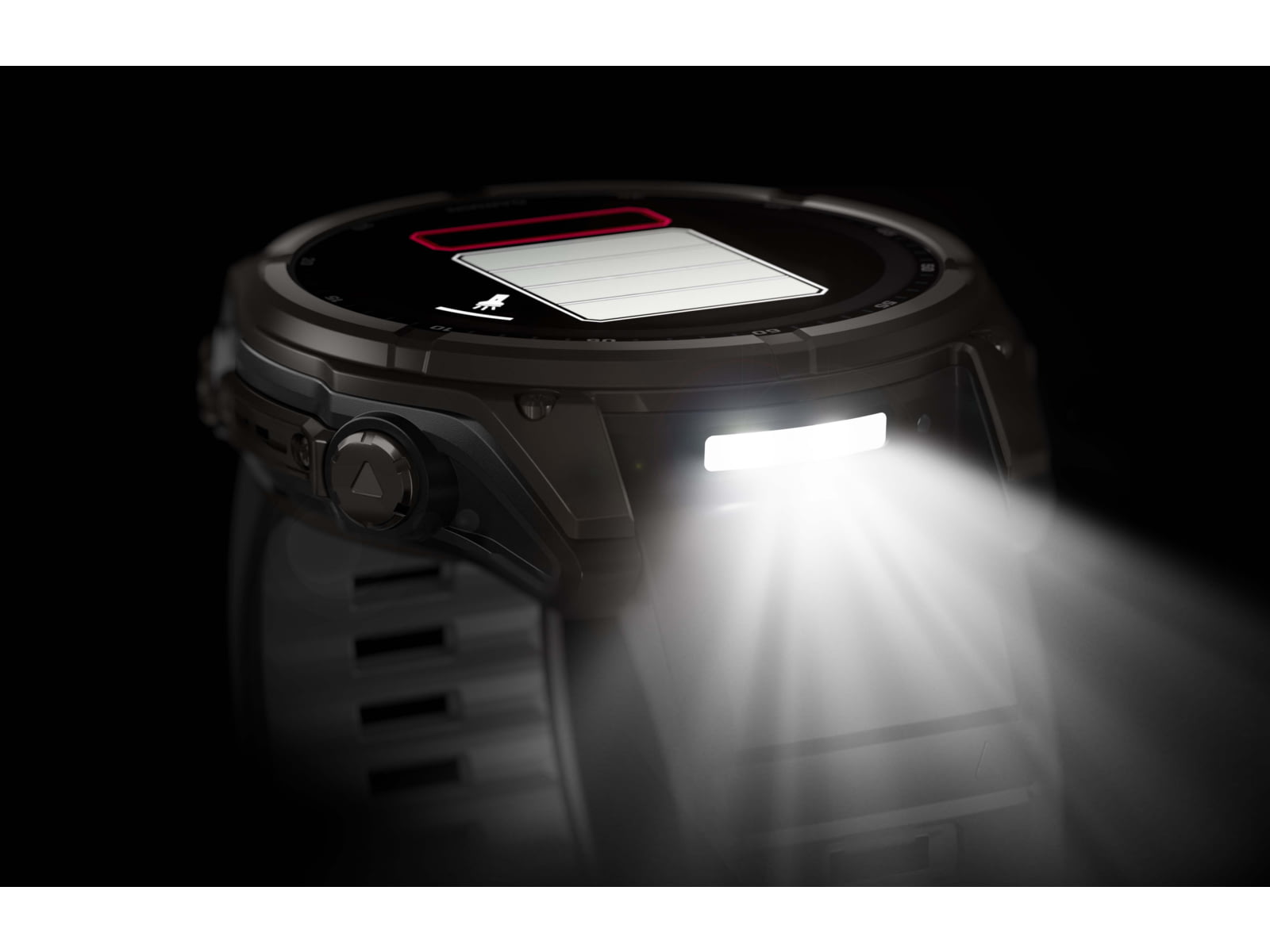 Garmin fenix 8 Solar 51mm GPS Watch Sapphire Carbon Gray DLC Titanium with Black/Pebble Gray Silicone