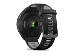 Garmin Forerunner 965 Watch Carbon Gray DLC Titanium Bezel w/ Black Case and Black/Powder Gray Silicone Band