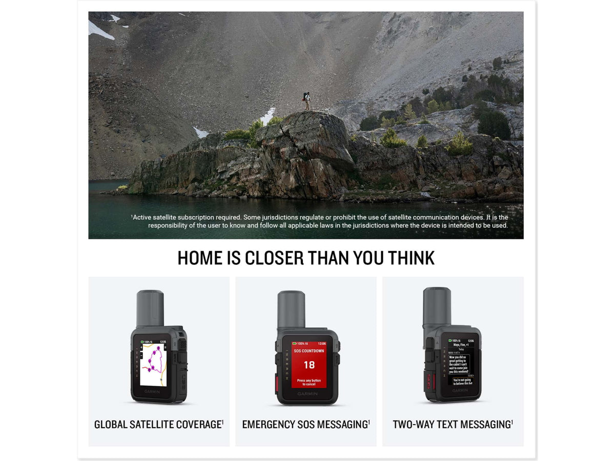 Garmin inReach Mini 3 Hand-Held Satellite Communicator Black 010-03387-00
