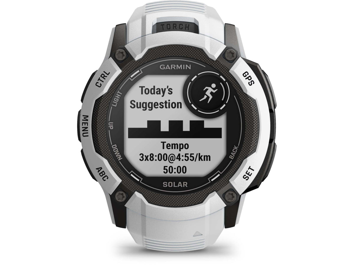 Garmin Instinct 2X Solar Watch Whitestone 010-02805-14