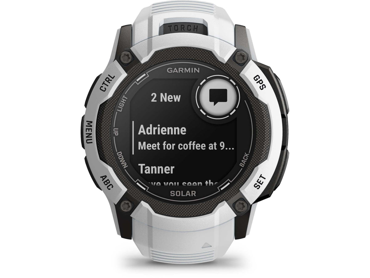 Garmin Instinct 2X Solar Watch Whitestone 010-02805-14