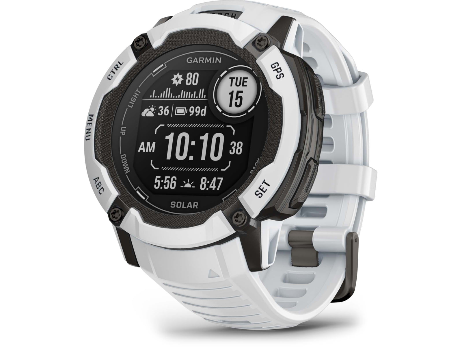 Garmin Instinct 2X Solar Watch Whitestone 010-02805-14