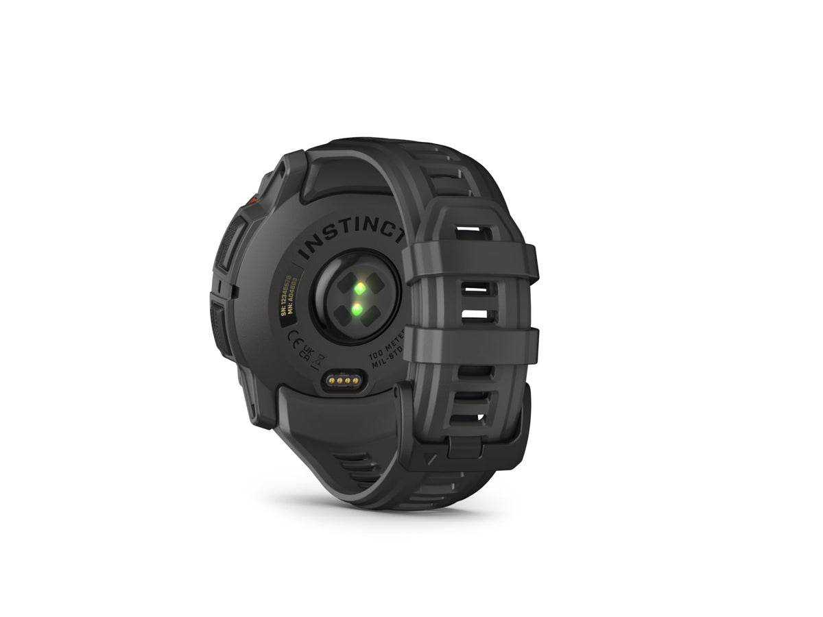 Garmin Instinct 3 Solar GPS Watch 50mm dia Black/Charcoal