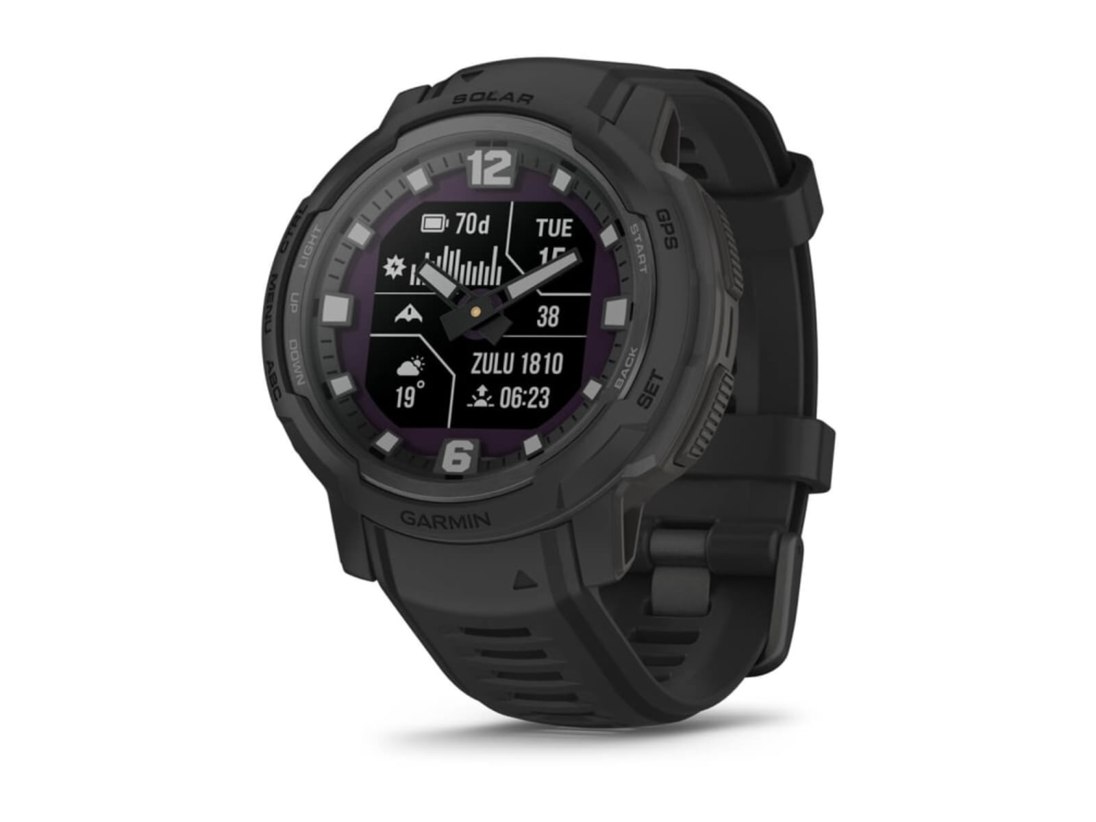 Garmin Instinct Crossover Watch Tactical Edition Solar 45mm Black 010-02730-10