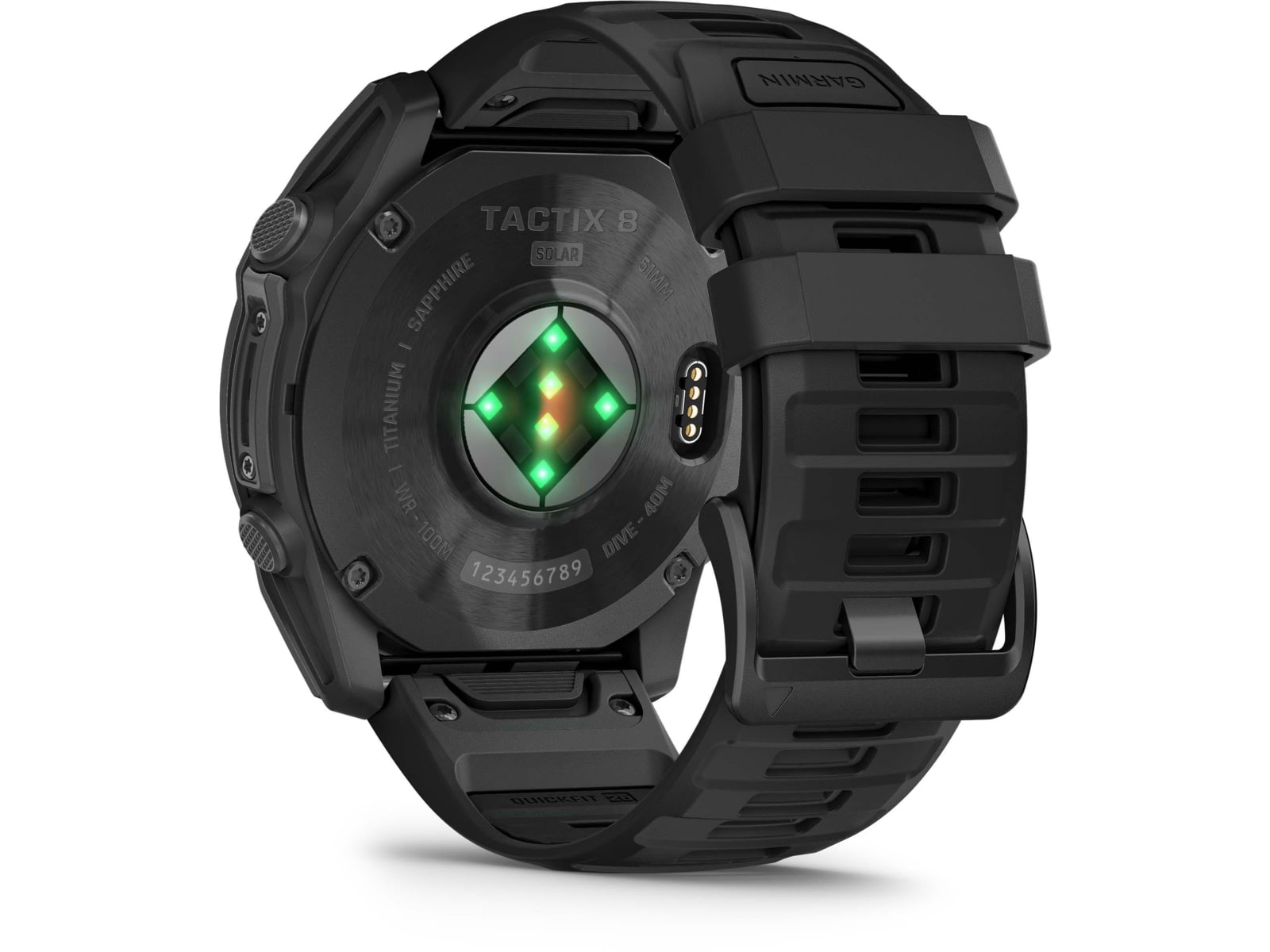 Garmin Tactix 8 Premium Tactical GPS Watch - Solar Elite 51mm Black
