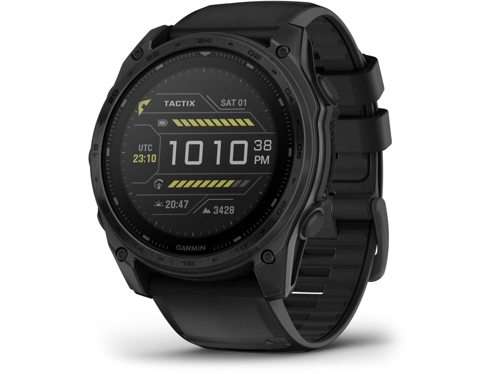 Garmin Tactix 8 Premium Tactical GPS Watch - Solar Elite 51mm Black