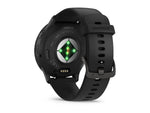 Garmin Venu 3 Watch Slate Stainless Steel Bezel w/ Black Case and Silicone Band