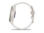 Garmin Vivoactive 5 Watch Cream Gold Aluminum Bezel w/ Ivory Case and Silicone Band
