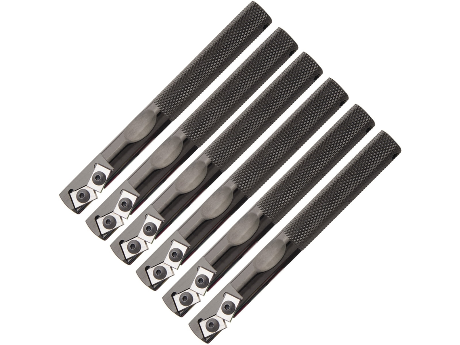 Gatco Sharpeners Edgemate Carbide Sharpener Pack Of Six Black Aluminum Handle Tungsten Carbide 40001P