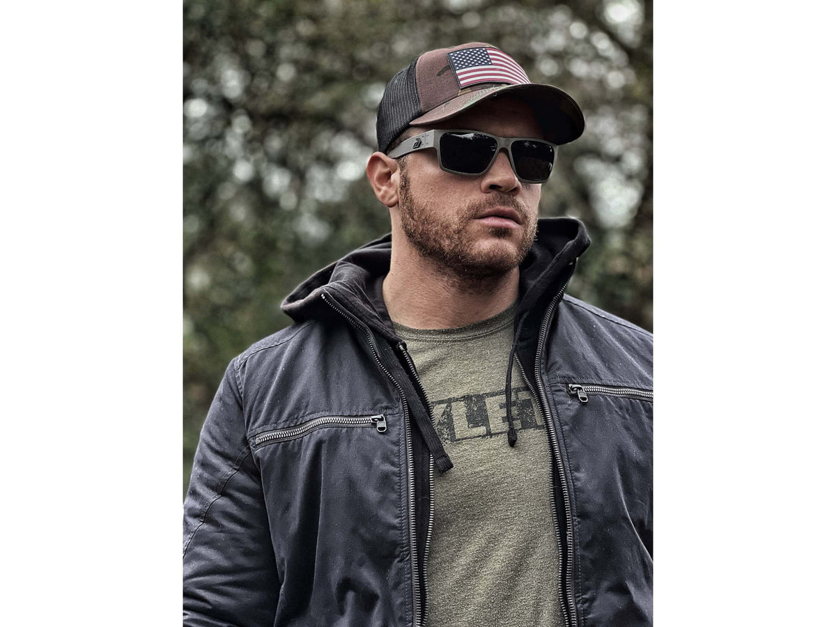 Gatorz Delta Sunglasses Matte Black Frame Smoked Lens