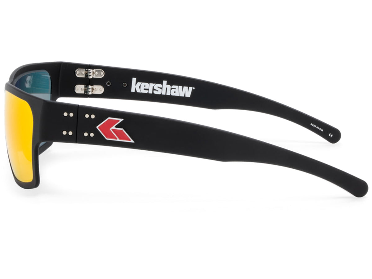 Gatorz Kershaw Delta Sunglasses Black Frame Sunburst Lense Black Medium 841235128226