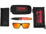 Gatorz Kershaw Delta Sunglasses Black Frame Sunburst Lense Black Medium 841235128226