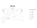 Gatorz Kershaw Delta Sunglasses Black Frame Sunburst Lense Black Medium 841235128226